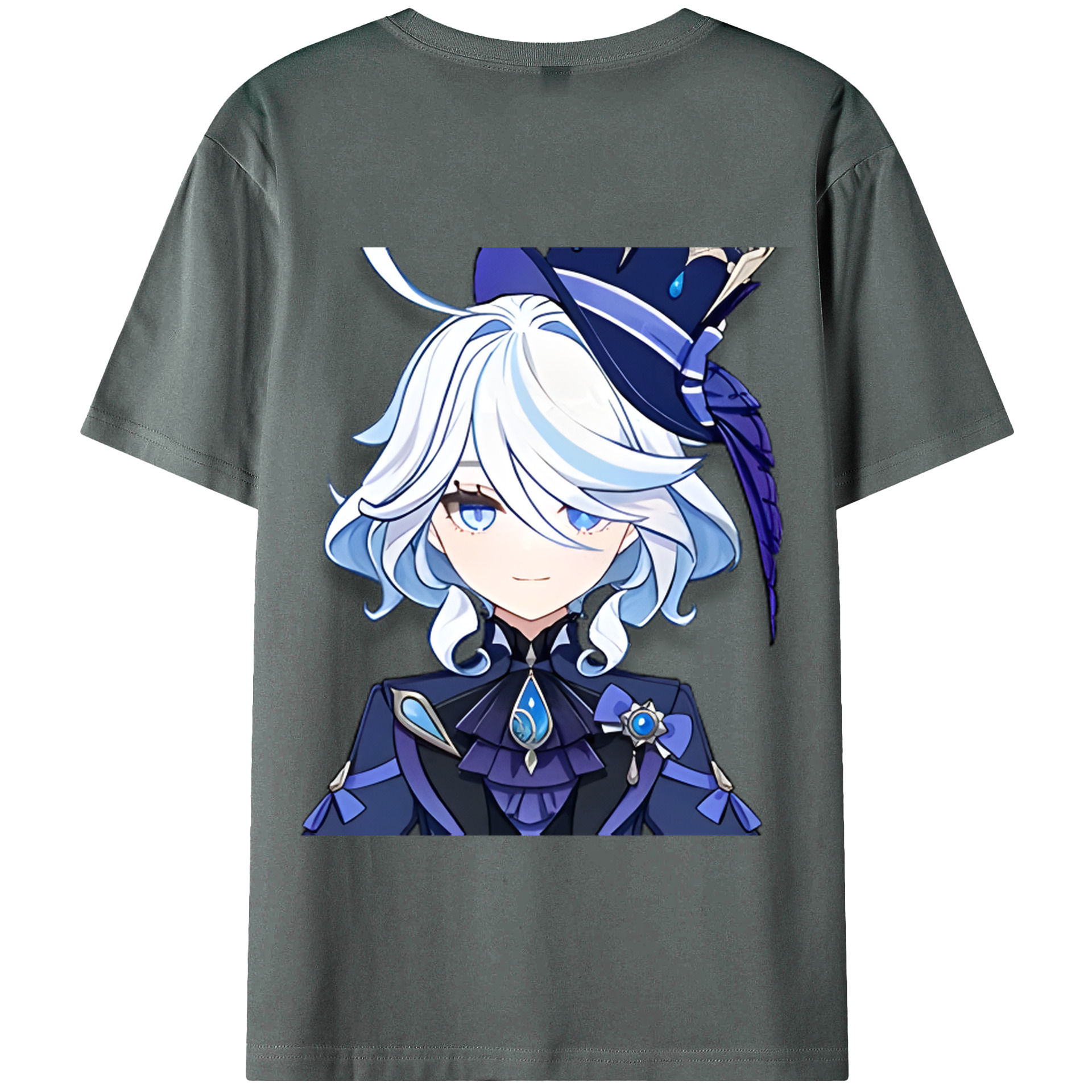げんし神 フリーナ genshin Furina 綿100％半袖Tシャツ（背面プリント）